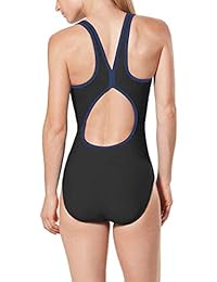 Speedo Keyhole Colorblock traje de baño de una pieza para dama