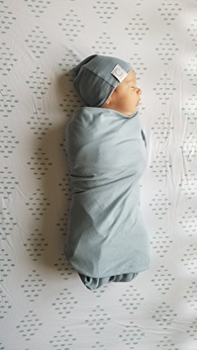 Bassinet Sheet Set 2 Pack 100% Jersey Cotton for Baby Girl and Baby Boy by Ely's & Co. - Sage Green Diamond Design by Ely's & Co. (Bassinet) - Thumbnail 3
