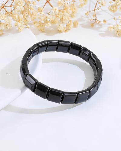 VGWON Men's Bracelet, Original Gifts for Men, Gift Man, 10mm Hematite Blue Black Natural Stone Bead Tiger Eye Bracelet, Birthday Gift Man, Anniversary Gifts Man