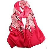 MEISEE 100% Mulberry Silk Long Scarf for Women Large Oblong Sunscreen Shawls Wraps Neck Headscarf Hair Wraps with Gift Packed (Houndstooth)