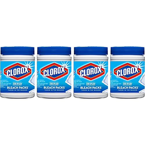 Clorox Bleach Packs, Bleach Laundry Pods, Zero Splash Bleach Pods