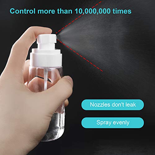 MAQUITA 6 Packs Spray Bottle 3.38oz/100ml Empty Bottle Accessories Refillable Container Large Travel Multifunction Clear Bottle for Perfumes Essential Oil(3 color)