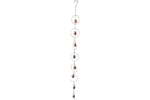 Hanging Rain, Iron Decorative Rain Chain with Soothing Sound for Gutter Drainage Balcony Courtyard Park Decoration
