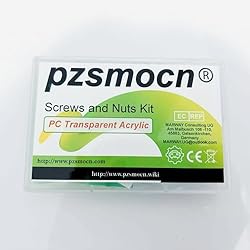 Pzsmocn 100 Pieces/50 Sets M5*20 mm PC Transparent