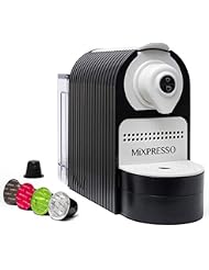 Mixpresso Espresso Machine for Nespresso Compatible Capsule, Single Serve Coffee Maker Programmable Buttons for Espresso and Lungo, Premium Italian 19 Bar High Pressure Pump 27oz 1400W (Black)