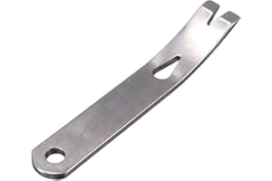 Silver Pocket Size Stainless Steel Crowbar Pry Bar Widgy Bar EDC Tool for Bushcraft and Survival，Hand Tools