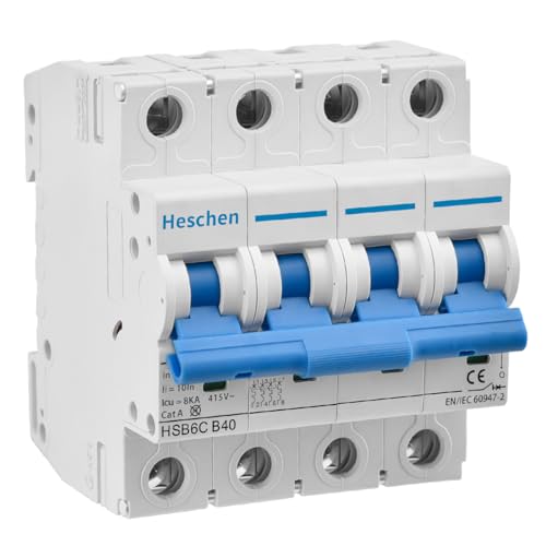 Heschen HSB6C 4-Pole 40A Miniature Circuit Breaker