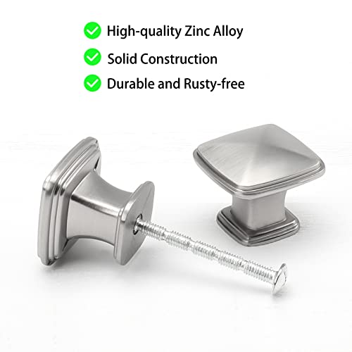 homdiy Knobs Bruhsed Nickel Drawer Knobs LS8791SNB