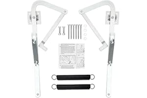 LYNZRO 55-2 Attic Ladder Hinge Arms with Springs,Compatible with Werner Mk5, WU2210, W2208, W2210, Suitable for Werner Attic Ladders Manufactured After 2010, Heavy Duty Thick Galvanized Material