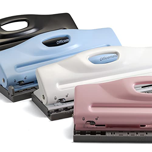 Officemate Adjustable 6Hole Punch for Planners and Binders, 8 Sheet