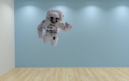 60 Second Makeover Limited Full Colour Astronaut Space Man Boys Bedroom Wall Stickers Decal Kids Boys Room Decor Wall Stickers Kids Self Adhesive Vinyl Astronomy Galaxy 60cm x 60cm