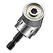 105 Degree Right Steel Angle Driver Angle Extension Power Screwdriver Dril with 1/4 Drive Hex Bit Quick Magnetic Drill Bit Angled Bit Power Drill Tool,Multifunction Right Angle Drill