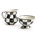 Little Pitcher – Stainless Steel Enamel Courtly Check - Black and White ,Little Coffee Creamer -4
