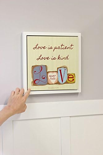 Think Pray Gift Open Art - Love is Patient - Secret Dry Erase Message Board