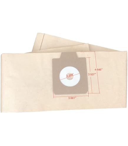 Bolsas Para Aspiradora Einhell 23.511.52 (20 L) - Pack De 12, De Papel De Microfibra, 1 Capa