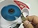 JoolTool 3M Scotch-Brite Blue Radial Bristle Brush Assembled with Plastic Tapered Mandrel Hub, 4 Ply, 3