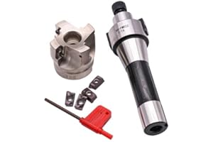 R8 FMB22 7/16-20UNF Shank Face End Mill Arbor and 2"/50mm Cutting Diameter 4-Flute 400R-50-22-4T CNC Face End Milling Shell C
