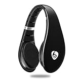 Bodecin 3D Stereo Wireless Bluetooth Sport Headsets + EDR 4.1 Chip Over Ear Headphones with Build-in Mic for iOS and Android Smartphones (Black)