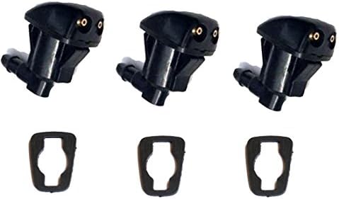 3 Pcs Windshield Washer Fluid Nozzle Spray Jet Sprayer For Toyota 4Runne 2005 2006 2007 2008 2009 2010