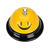 Happy Face Call Bell,2.36 Inch Caliber for the Porter Kitchen Restaurant Bar, Service Bell with Black Base