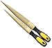 NKTM Wood File, Needle File Set Wood Files for Wood Working Wood Rasp Files Tools Golden Tapered Wood Rasp with Rubber Handle in Gift Bag for Carving 2 Pack (8,10 inch)