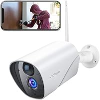 Victure Security Outdoor Camera With PIR Passive Infrared Sensor, 1080P CCTV Camera System with Night Vision, Two Way...