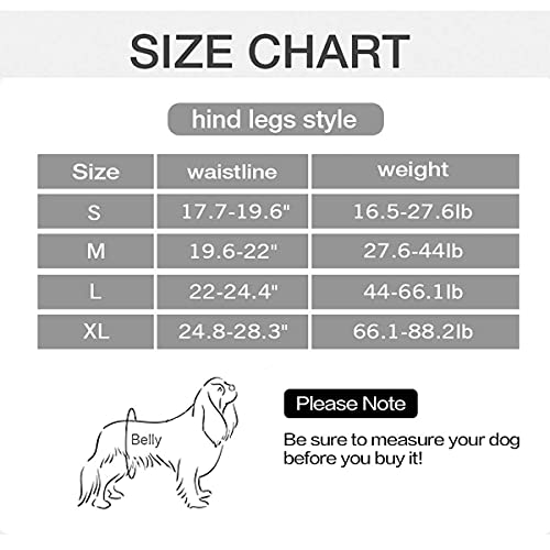 Dog Lift Harness with Handle for Back Legs, Portable Pet Support