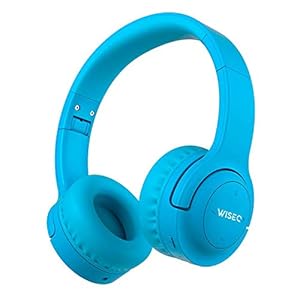 WISEQ Hero Koptelefoon Voor Kinderen | Draadloos Via Bluetooth | Volume Veilig | 36 Uur Batterij | Zeer Flexibel (blauw)
