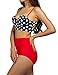 Women Vintage High Waist Bikini Set Two Piece Swimsuit Pin up Bathing Suits XL