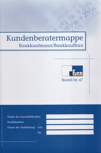 Bankkaufmann Bankkauffrau Kundenberatermappe Materialien Zur