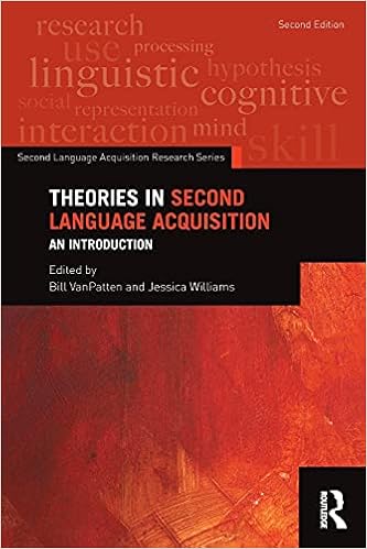 Amazon Com Theories In Second Language Acquisition An Introduction Second Language Acquisition Research Series 9780415824217 Vanpatten Bill Williams Jessica Books