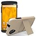 Google Nexus 5 Stand Case, GreatShield Legacy Series Ultra Slim Fit Dual Layer Hybrid Snap On Case Back Cover with Kickstand & Ultra-Clear Screen Protector for Google Nexus 5 (Champagne Gold and Black)
