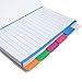 Lonnie Life Divider Sticky Notes,60 Index Tabs,Note Pads 4 x 6 Inch,Assorted Neon Colors Borders,Self-adhesive Sticky Notes,Translucent Frosted Cover