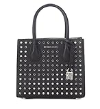Michael Kors Studio Mercer Studded Leather Crossbody in Black