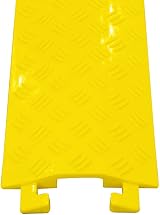 Berry 2x Yellow Plastic Cable Protector 100cm Floor Wire Ramp 40x13mm Channel view 6