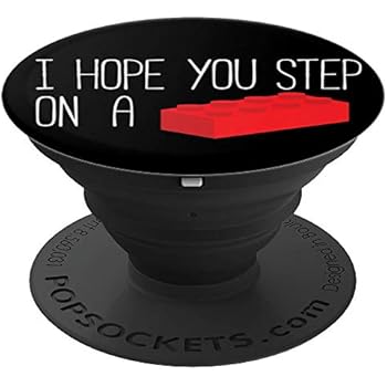 I Hope You Step On A Toy Brick - Bad Luck Building Block PopSockets Grip and Stand for Phones and Tablets