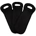 LAGUTE Wine Bottle Carriers Tote, Set of 3 Neoprene Champagne Bottles Protective Travel Bag for Safe Transportation, Gift for Wine Lovers, Great for Dating/Party/Camping -Black DIY
