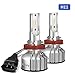 INFITARY H8 H9 H11 LED Headlight Bulb Newest Version 9000 Lumens 72W 6500K Super Bright Xenon White LED Plug and Play Conversion Kit- 2 Year Guarantee