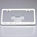 100% Stainless Steel Bentley Laser Engrave Chrome Mirror Polish License Plate Frame Holder with Logo Steel Screw Caps