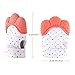 NEPAK Teething Mitten 2 Pairs-Baby Glove Stimulating Teether Toys for Boys & Girls-Teething Glove for Child (Coral and Mint Colours)
