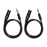 Audio2000's E05103P2 1/4 Inch TS to XLR Male Audio Cable (3 Feet)