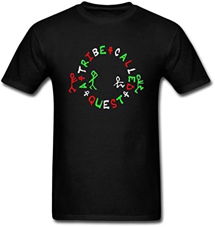 QITO Men A Tribe Called Quest Logo 100% Soft Cotton Tshirts Black XL