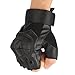 accmor Tactical Gloves Military Rubber Hard Knuckle Gloves Fingerless/Half Finger Outdoor Gloves Fit for Cycling Airsoft Paintball Motorcycle Hiking Camping