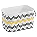 iDesign Una Plastic Chevron Tote Basket with Handle for Storage in Bathroom, Kitchen, Bedroom, College Dorm, 9