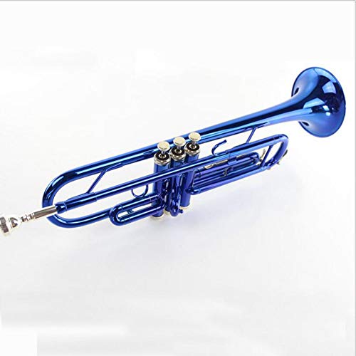 LVSSY-Elegant Bb B Flat Brass Trumpet Bb Cornet Trumpet Silver Metallic Beak