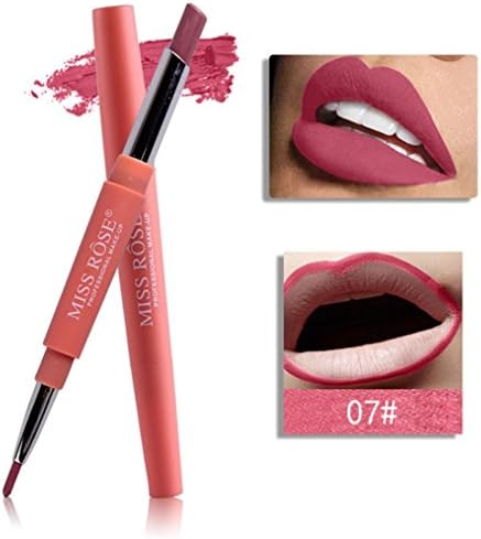 Orangeskycn Full Size Long Lasting Natural Tones Waterproof Lip Pro Matte Liquid Stick Lip Stain Lip Gloss Lip Liner Pencil Duo Set (G)