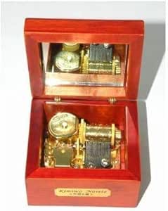 XWYYYH Caja de música Antigua 18 Nota Caja de Madera de ...