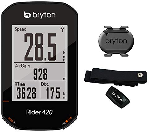 Bryton 420T Rider con Cadenza e Fascia Cardio, Nero, 83.9x49.9x16.9