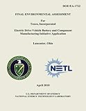 Image de Final Environmental Assessment for Toxco, Incorporated Electric Drive Vehicle Battery and Component Manufacturing Initiative Application, Lancaster, O
