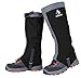 Waterproof Snow Leg Gaiters - YUEDGE Lightweight Waterproof Breathable High Gaiters For Outdoor Walking Hiking Fishing Research Hunting Trimming Grass(Black&Gray)